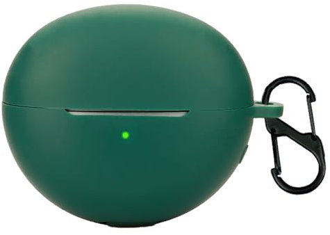 Custodia in silicone per Oppo Enco Free2 / Enco Free2i Cuffie Bluetooth Custodia Cover Cover per Oppo Enco Free2 (Verde scuro)