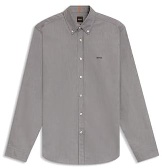 BOSS Mens Rickert M Regular-fit Shirt in Oxford Cotton