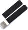 EAMOM Für Tissot T-TOUCH T013 T047 20mm Weiches Silikon Gummi Uhrenarmband Schwarz Orange Sport Wasserdichtes Uhrenarmband T091 T013420A(Black-silver)
