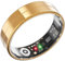 2025 Neuer ultradünner Smart-Ring, überwacht 24/7 Herzfrequenz, SpO2, Schlaf, Körpertemperatur usw. Ringe für Männer und Frauen, Keine Abonnementkosten, Android iOS (Gold Größe 11)