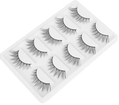 CRILSTYLEO Faux Cils Naturels Épais Et Confortables Cils Artificiels Fibres Pour Événements Et Utilisation Quotidienne