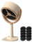 Ventilador purificador de humo, purificador de aire portátil y recargable, mini ventilador de cocina para olla caliente, uso doméstico, con 10 filtros, beige, talla única