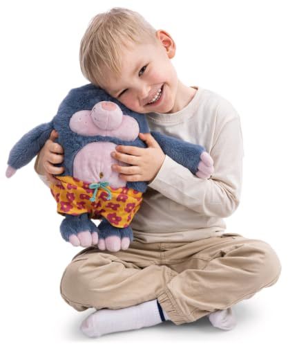 NICI Kuscheltier Maulwurf Berti Bermuda 30cm mit Badehose - grau - 62897 | Stofftier aus weichem Plüsch, niedliches Plüschtier zum Kuscheln und Spielen, für Kinder & Erwachsene, tolle Geschenkidee