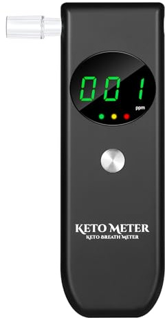 Medidor de Cetonas en el Aliento con 10 Boquillas para Dieta Keto Diaria