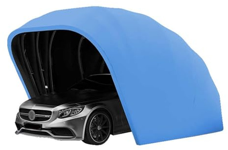 Auto Markise Edelstahl Halbautomatisch Faltgarage Hydraulisches Design Allwetterfest Carport für den Outdoor-Fahrzeugschutz