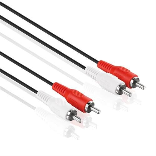 PerfectHD 7,5m Cinch Kabel | Stereo Audiokabel | 2x Cinch Stecker auf 2x Cinch Stecker | Chinch RCA Kabel Anschlusskabel Cinchkabel | Verbindungskabel für HiFi Verstärker Receiver Heimkino Blu-Ray