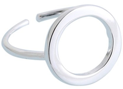 Helen de Lete Geometrischer Kreis Linie 925 Sterling Silber offenen Ring