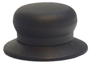 Kerafactum Mango Universal para Tapa de Olla, Tapa de Cristal, pomo Negro, Apto para Muchas Marcas de Tapas de Cristal (plástico, 1)