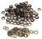 Tüllen Kit Antik Messing Bronze Schwarz Gold Runde Öse Ösen für Kleidung Leathercraft Canvas Banner(10mm 100sets)