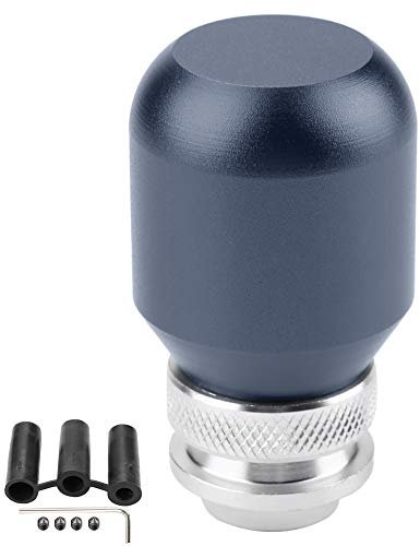 Fydun Auto Schaltknauf Universal Metall Modifikation Manueller Schalthebel Schalthebelhebel Mit 3 Kunststoff Adaptern (Titan)