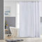 Furlinic Tende Doccia Anti-Muffa Tessuto in Poliestere, Bianco Tende Doccia Angolare Impermeabile &Lavabile,Tenda Vasca da Bagno con 10 Ganci Tenda doccia-150x180cm.