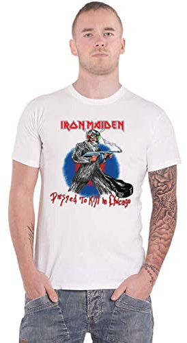 Iron Maiden IMTEE94MW04 T-Shirt, White, X-Large