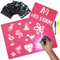 Maltafel Zaubertafel Rosa A4 und A5, 6 Schablonen, 2 UV Stift Spielzeug ab 3 Jahre - BONNYCO | Mädchen Geschenke 3 4 5 6 7 8 9 10 Jahre | Magic Drawing Pad, Kinder Spielzeug Geburtstag und Weihnachten