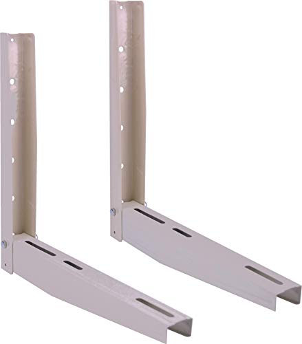 Genérico. GASMOBE Soporte para Aire Acondicionado Exterior Split Universal Pareja escuadra Plegable Estampada y con Nervios para Mayor Resistencia. (450X450X1.5)