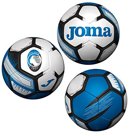 Atalanta BC (KV00N) TL.514141.20, Fußball Atalanta Größe 5, Unisex, Erwachsene, schwarz, hellblau, Standard