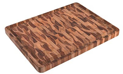 Tramontina Rechteckiges Servierbrett aus Teakholz mit Mineralöl-Finish, 45 x 35 cm