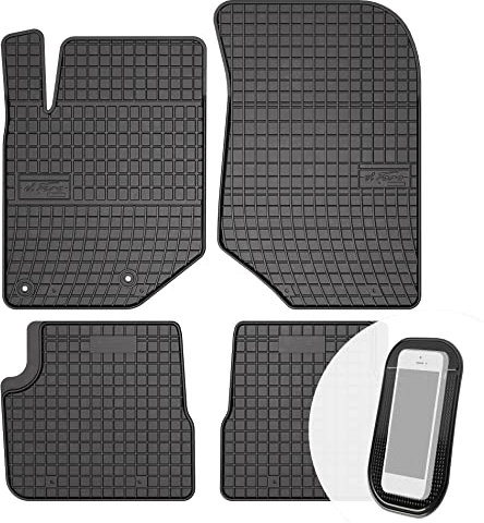moto-MOLTICO Gummimatten Auto, 4-teiliges Set, Allwetter Gummi Fußmatten, Antirutsch & Wasserfest Autoteppiche - passend für Opel Corsa F Peugeot 208 ab 2019