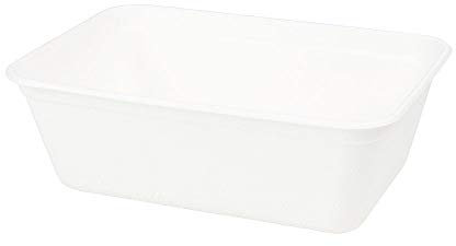 BIOZOYG Vaschette di Canna da Zucchero Piatti Bagassa Monouso Stoviglie Biodegradabili I Lunch Box Monouso Contenitori Alimentari Compostabili 500 ml I 125 Vaschette rettangolari 12x17 cm 50