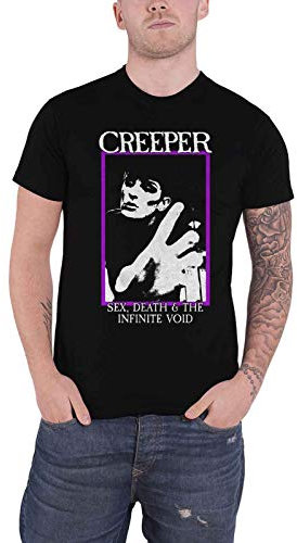 Creeper T Shirt Infinite Void Band Logo Official Mens Black XL