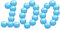 PUDSIRN 100Pcs 5G Pots d'¨¦chantillons, r¨¦cipients cosm¨¦tiques Ronds vides avec Couvercle Pots de Pot en Plastique pour CR¨¨Mes Vernis ¨¤ Ongles Baume ¨¤ l¨¨vres Brillant ¨¤ l¨¨vres (Bleu)