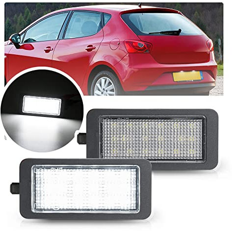 NSLUMO LED License Number Plate Light For 2009-2016 Seat Ibiza IV 6J/6P Hatchback 2pcs Led Tag Registration Lamps