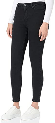 ONLY Damen Onliconic Hw Sk Long Ank Dnm Noos Jeans, Black Denim, 29W / 32L EU