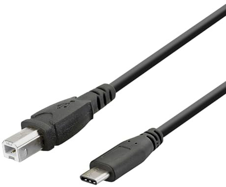 iYueMps USB C to USB B Printer Cable,3m/10ft USB Printer Cable, Type C to USB B Printer Scanner Cable Compatible HP Epson Canon Samsung Lexmark Dell Xerox etc (3m)