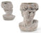 GICOS IMPORT EXPORT SRL Vaso moderno decoro testa uomo colore cemento invecchiato 17 * 15 * 23 cm casa giardino scultura portapiante NON-825019