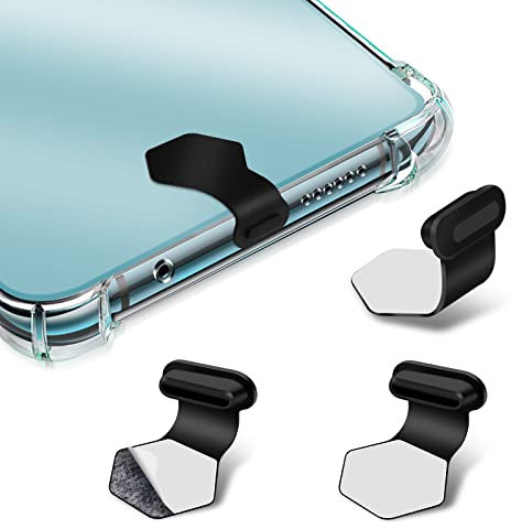 Giantree USB C Staubschutz, Handy USB c Schutz Staubstecker, 3 Stück Silikon Phone Staub Stecker Schützt Kompatibel mit Meiste Typ-C Handy Und Tablet Phone Zubehör Must Have