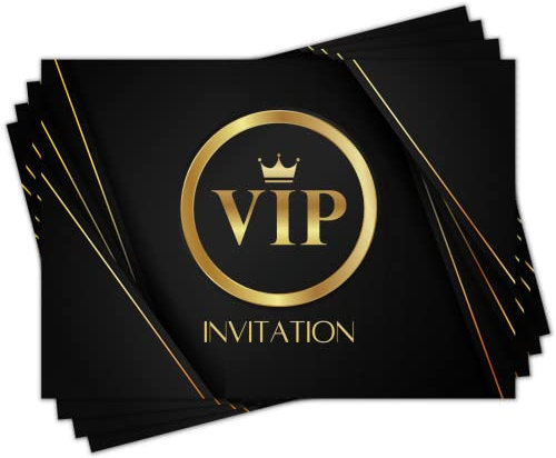 Magik Moments Kit Création Invitation Anniversaire Enfant à Gratter | Thème VIP | 10 Cartes avec Stickers, Enveloppes et Autocollants dorés | Idée Originale Fête Anniversaire (Français)