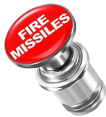 AUCELI Fire Missiles Button Auto Zigarettenanzünder Stecker, Aluminiumlegierung Druckknopf Zigarettenanzünder Ersatz für die meisten Fahrzeuge mit Standard 12 Volt Stromquelle, Autozubehör (Fire