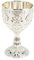 Klein Mittelalterlicher Kelch, Der Heilige Gral Kelch, Vintage Weinglas,Wein-Likör-Becher, Blumenmuster, Exquisite Details, Metall-Weinbecher Für Heimgeschenke(Silber)
