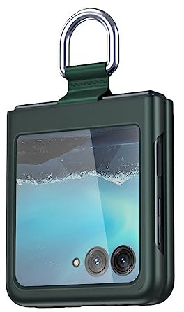 BORYA Coque pour Motorola Razr 40 Ultra, Très Mince Antichoc Premium PC Housse, Pliable Mat Soyeux Anti-Rayures Anti-Chute Élégant Simple Étui avec 360°Anneau, Vert