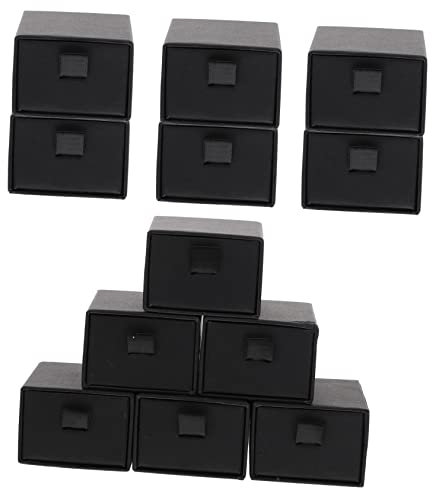 Artibetter 12st Schublade Schmuckschatulle Schmucketui Kleine Schmuckschachtel Aus Papier Schubladenschrank Ringbox Aus Pappe Schmuckkästchen Schubladenbox Papierstau Fräulein Koffer Brosche