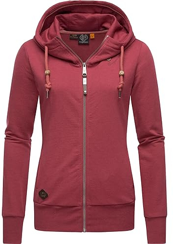 Ragwear Damen Zip-Hoodie Kapuzenjacke Sweatjacke Paya Intl. Raspberry23 Gr. XL