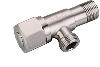 Housoutil Eckventil Badezimmer Edelstahl Bleifrei Warm und Kaltwasser Absperrventil Explosionsgeschützt Hohe Temperaturbeständigkeit für Toilette Küchenspüle Dusche Gartenbewässerung