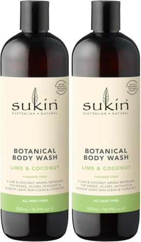 Lime & Coconut Botanical Body Wash (Pack of 2)