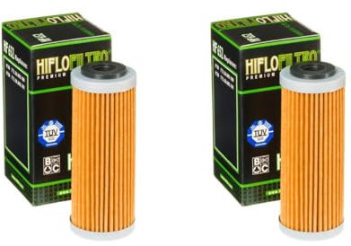 DB PARTS Set di 2 filtri olio compatibili con KTM 350 EXC-F ie4T 2018 2019 2020 2021 2022