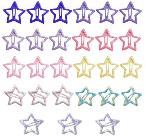 18 Pezzi Mollette Capelli Bambina, Fermagli per Capelli a Forma di Stella, Fermagli per Capelli Stella Mollette per Capelli Stella Clip per Capelli di Forma di Stella Accessori Capelli