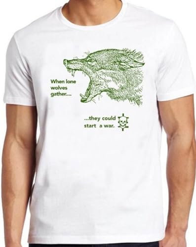 Psychic TV T-Shirt B2897 When Lone Wolves Gather Music Electronic T-Shirt White M