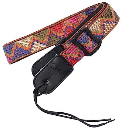 Adjustable Hawaiian Style Vintage Woven Strap Belt for Ukulele - Uke - Banjo and Mandolin Sling Strap
