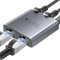 Switch Ethernet 1 à 3 1000Mbps, WARRKY Doubleur RJ45 [Boîtier métallique Ultra-Mince] Switch Ethernet 3 Port, Vitesse élevée Hub RJ45 Ethernet, Compatible avec Ordinateur Routeur Décodeur Téléviseur