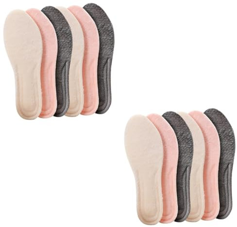FOMIYES 6 Paare Einlegesohlen Sohleneinlagen Warme Schuheinlagen Atmungsaktive Innensohlen Einlagen Verdicken Winterschuhunterlage Hautfreundliche Schuheinlagen Sportschuhpolster Sherpa