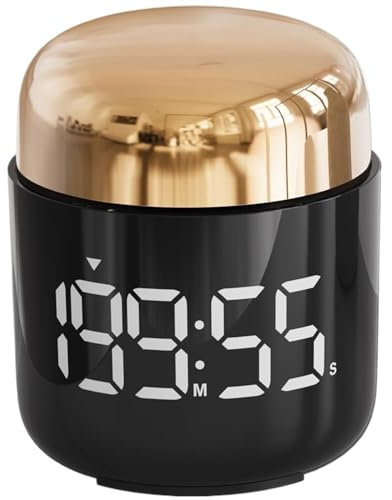 Minuterie numérique compte à rebours manuel LED minuterie de cuisine minuterie de cuisson douche étude maquillage chronomètre maître(Silver)