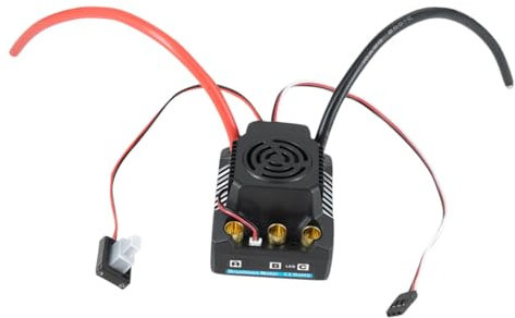 ibasenice Contrôleur de Vitesse Brushless Esc pour Voiture Rc Variateur de Vitesse sans Balais pour Moteur Télécommandé