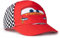Disney Cars Lightning McQueen Kinder-Kappe, verstellbar, mit gebogenem Schirm, Rot | Sommer-Sonnenschutzhut für Jungen | '95 Rust-eze Karierte Kappe