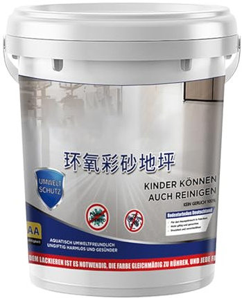 Epoxy Bodenfarbe - Garage Selbstnivellierende Beschichtung | Schnell Trocknender Anstrich Fleckenabweisende Lackierung für Innen Bau Keller Außen Beton Haus Garagen