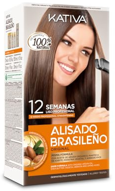 Kativa | Kit alisado brasileño Kativa keratina y argán 145ml (Paquete de 6)