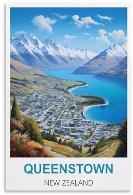 1000-Teile-Puzzle, Queenstown Neuseeland, 1000 Teile, entspannendes und anspruchsvolles Geschenk für Erwachsene, Jugendliche und Senioren, 50 x 70 cm