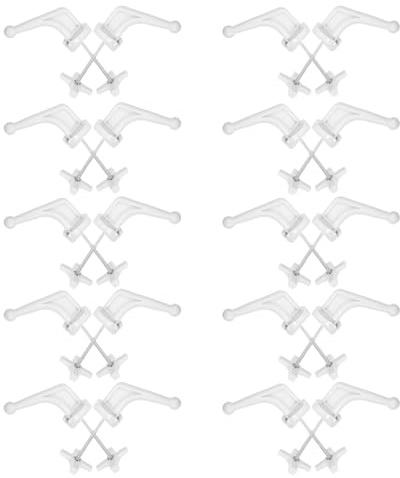 WEKADRIN Lot de 20 Crochets Muraux en Plastique pour Radiateurs, Supports de Fixation Polyvalents et Robustes pour Chauffage, Accessoires Pratiques pour Salle de Bain, Garage et Buanderie,